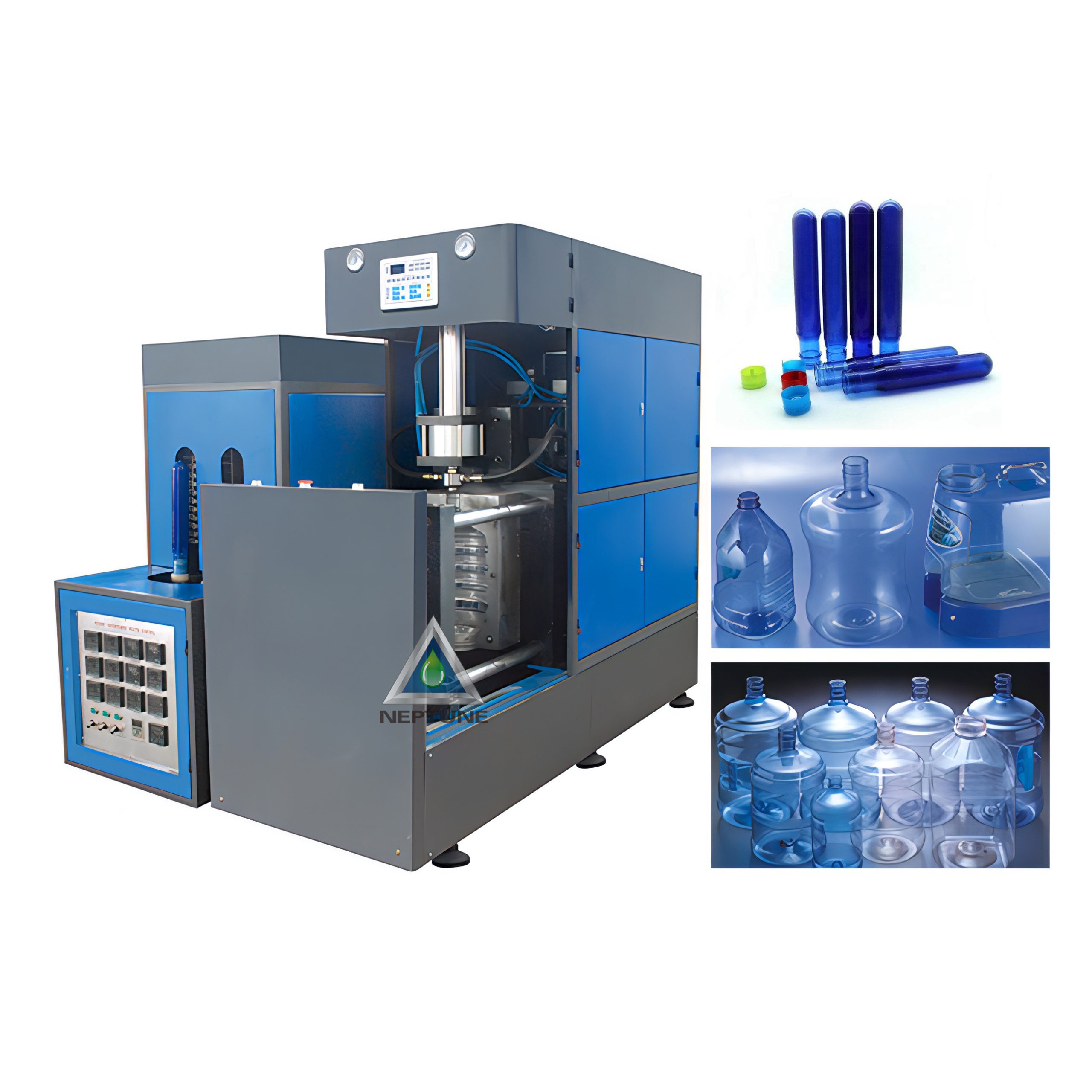5 gallon bottle making machine semiautomatic type for producing water pet plastic bottle