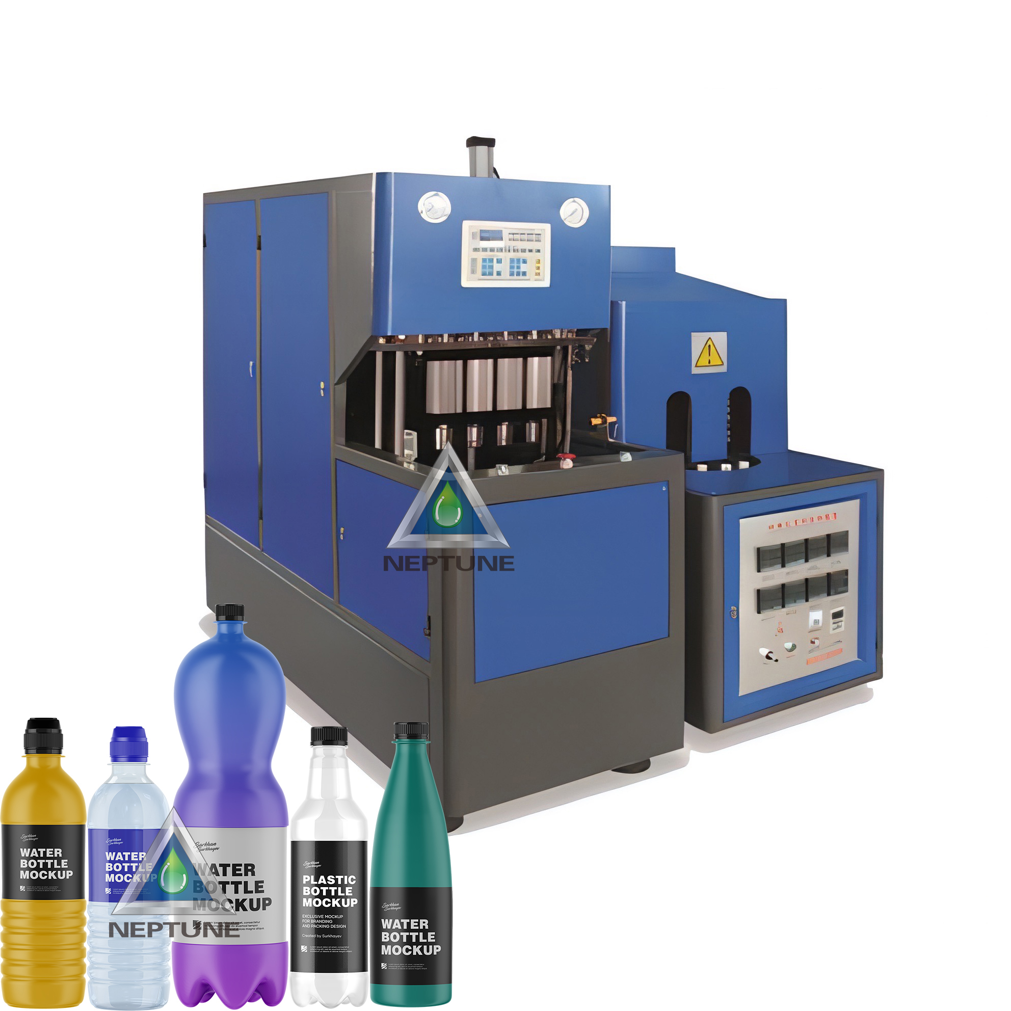 2000 bottles per hour capacity water bottle manufacturing machine with 4 cavity that once can produce 4 psc water bottle